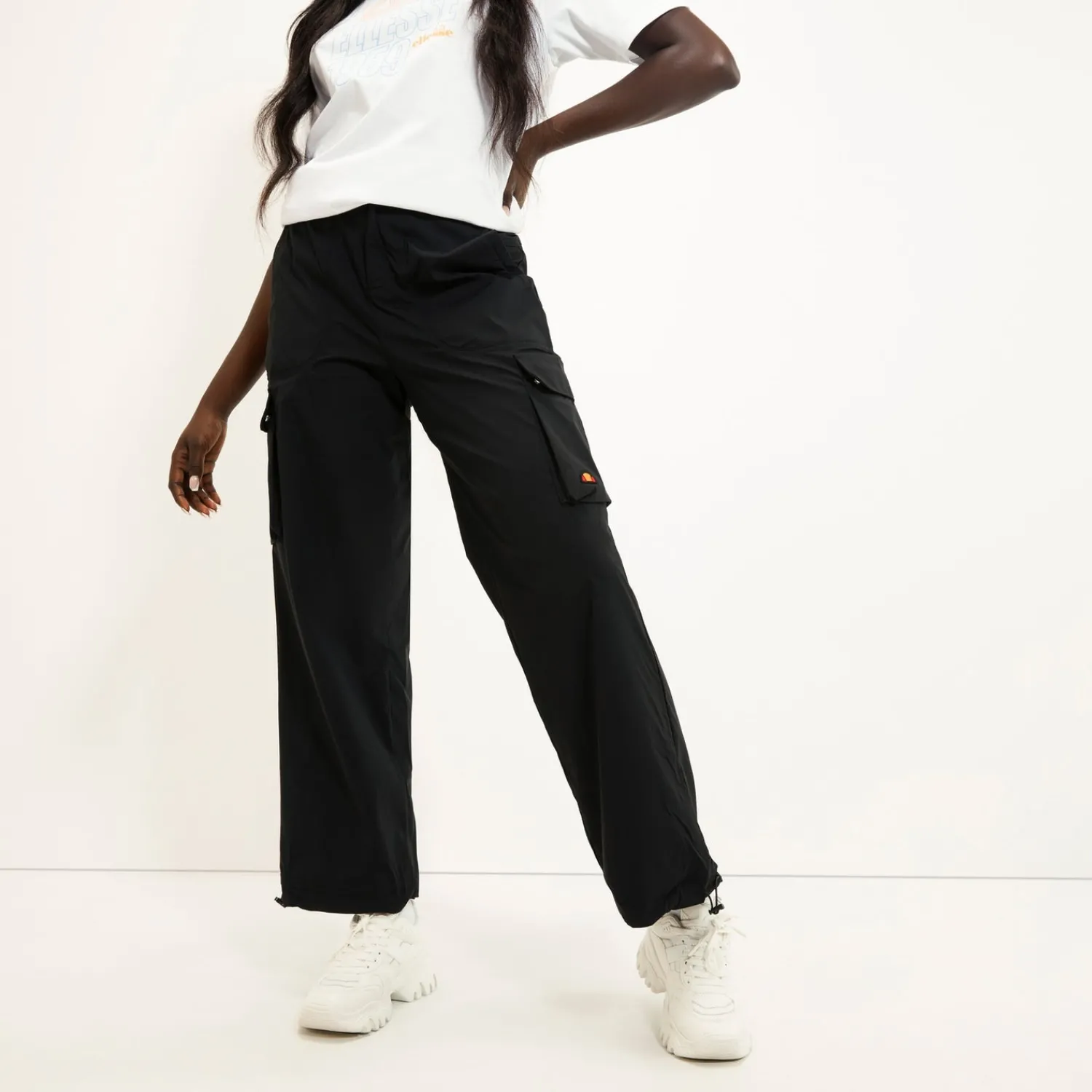 Ellesse Jogginghosen & Leggings>Cargo-Hose Sanzan für Damen Schwarz