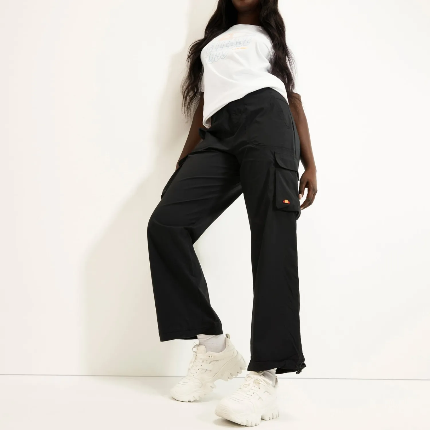 Ellesse Jogginghosen & Leggings>Cargo-Hose Sanzan für Damen Schwarz