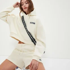 Ellesse Hoodies & Sweatshirts>Cria Crop-Kapuzenpulli Creme für Damen