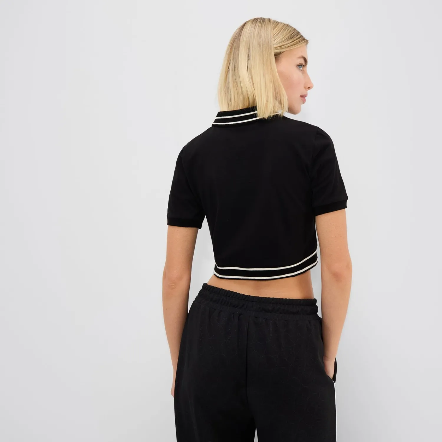 Ellesse Tops>Crop-Poloshirt Trixie für Damen Schwarz