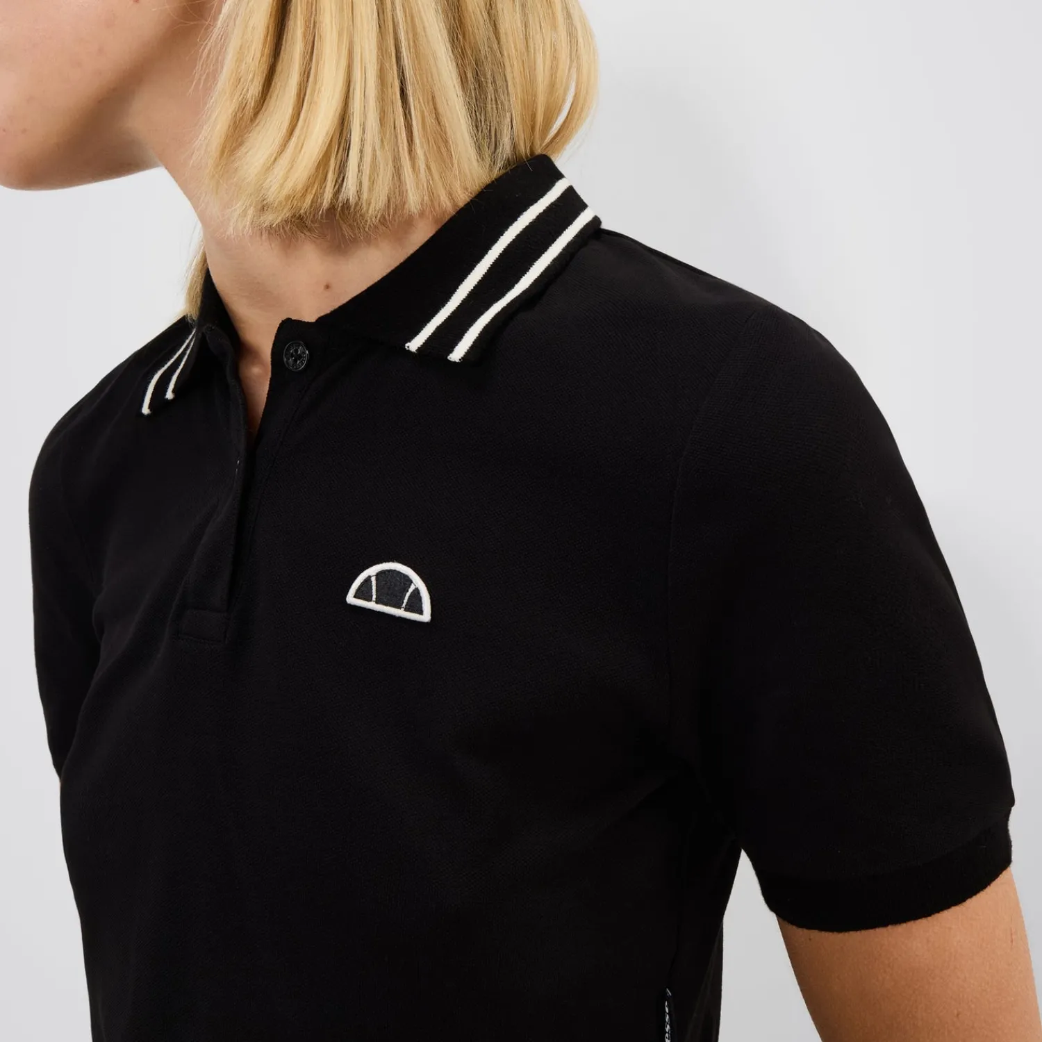Ellesse Tops>Crop-Poloshirt Trixie für Damen Schwarz
