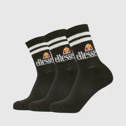 Ellesse Socken & Unterwäsche>3er-Pack Socken Pullo für Unisex Schwarz