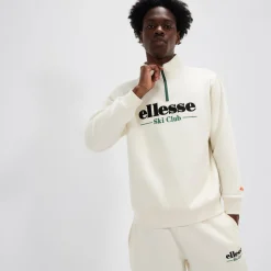 Ellesse Trainingsanzüge>Oberteil Baleor mit 1/4-Reißverschluss für Herren Cremeweiß