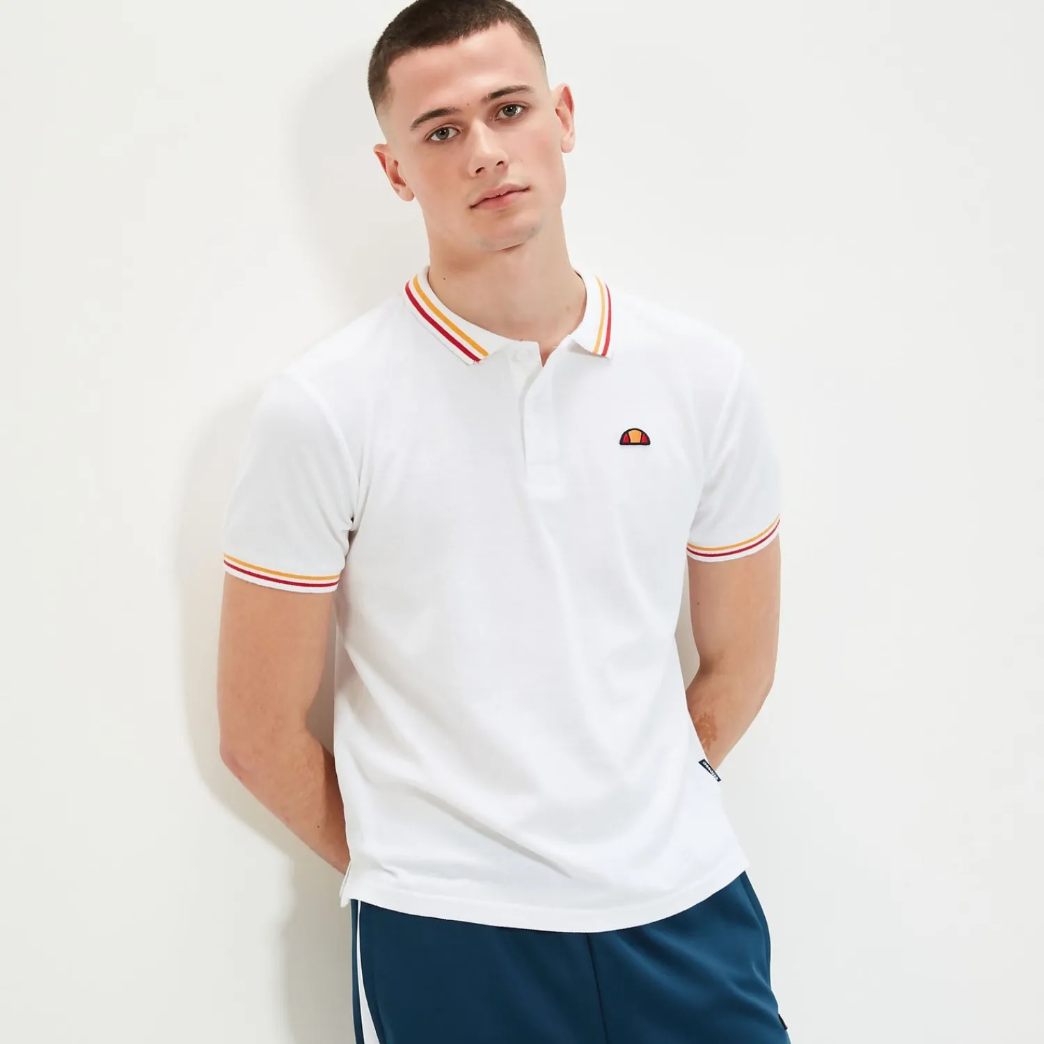 Ellesse Poloshirts|T-shirts>Poloshirt Rooks für Herren Weiß