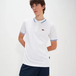 Ellesse T-shirts>Poloshirt Rooks für Herren Weiß/Hellblau/Dunkelblau