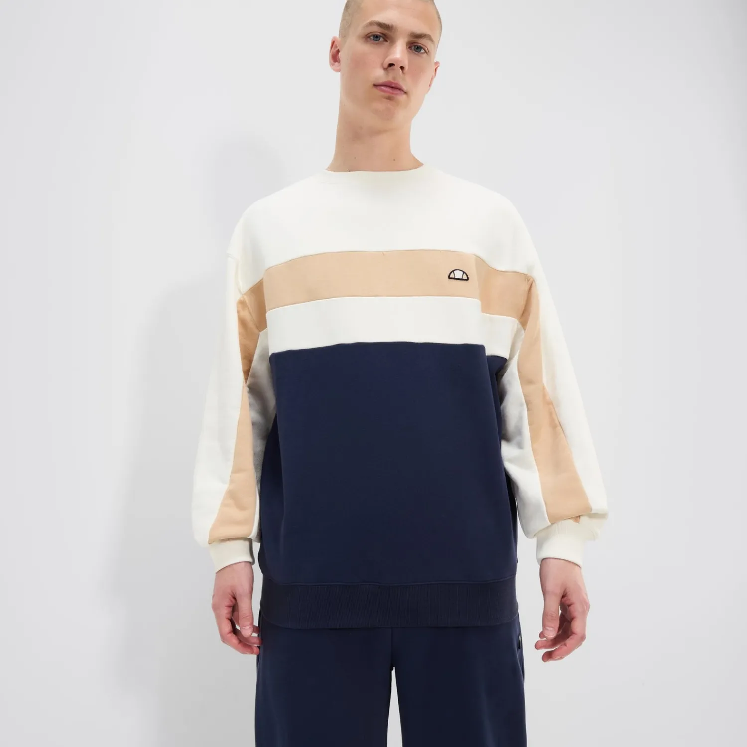 Ellesse Hoodies & Sweatshirts>Sweatshirt Andora für Herren Cremeweiß/Marineblau