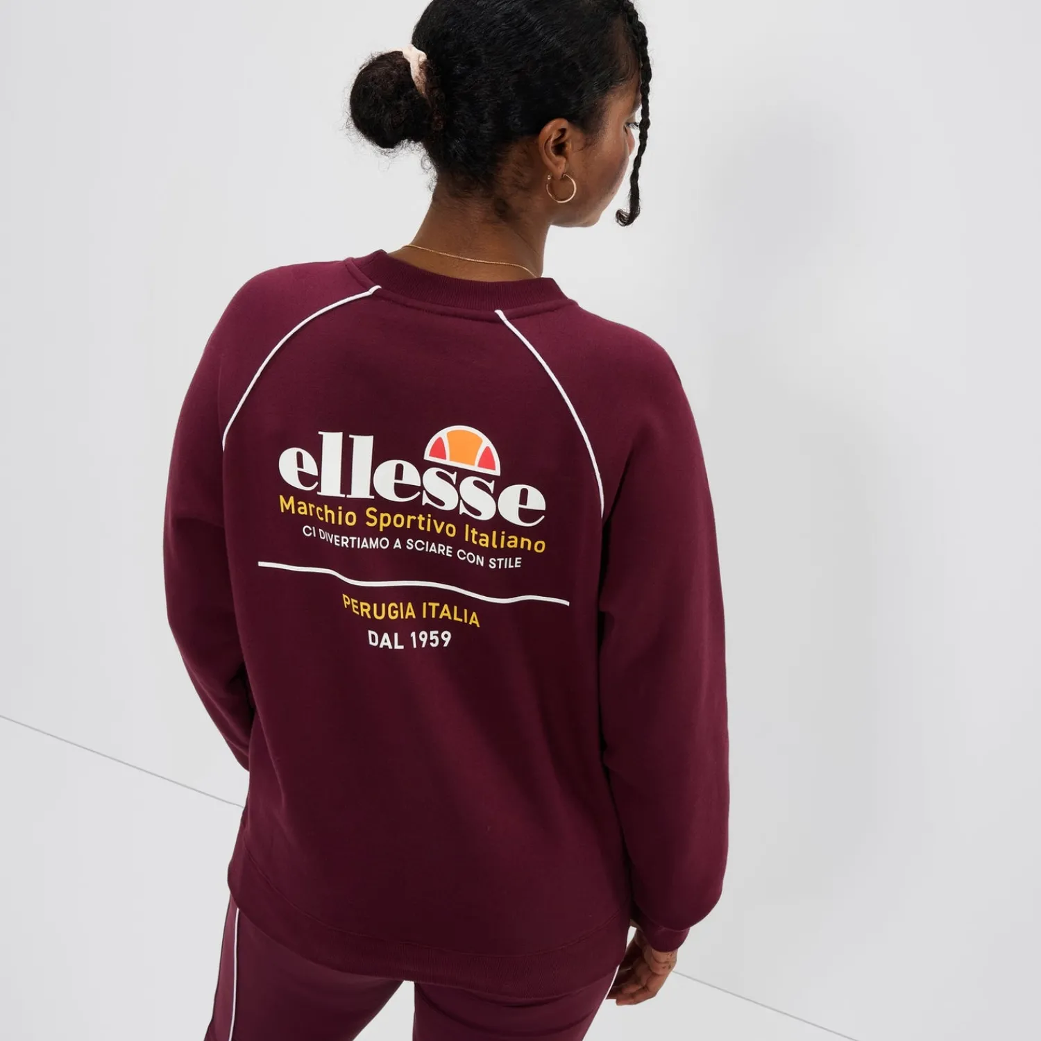 Ellesse Hoodies & Sweatshirts>Sweatshirt Serre für Damen Burgunderrot