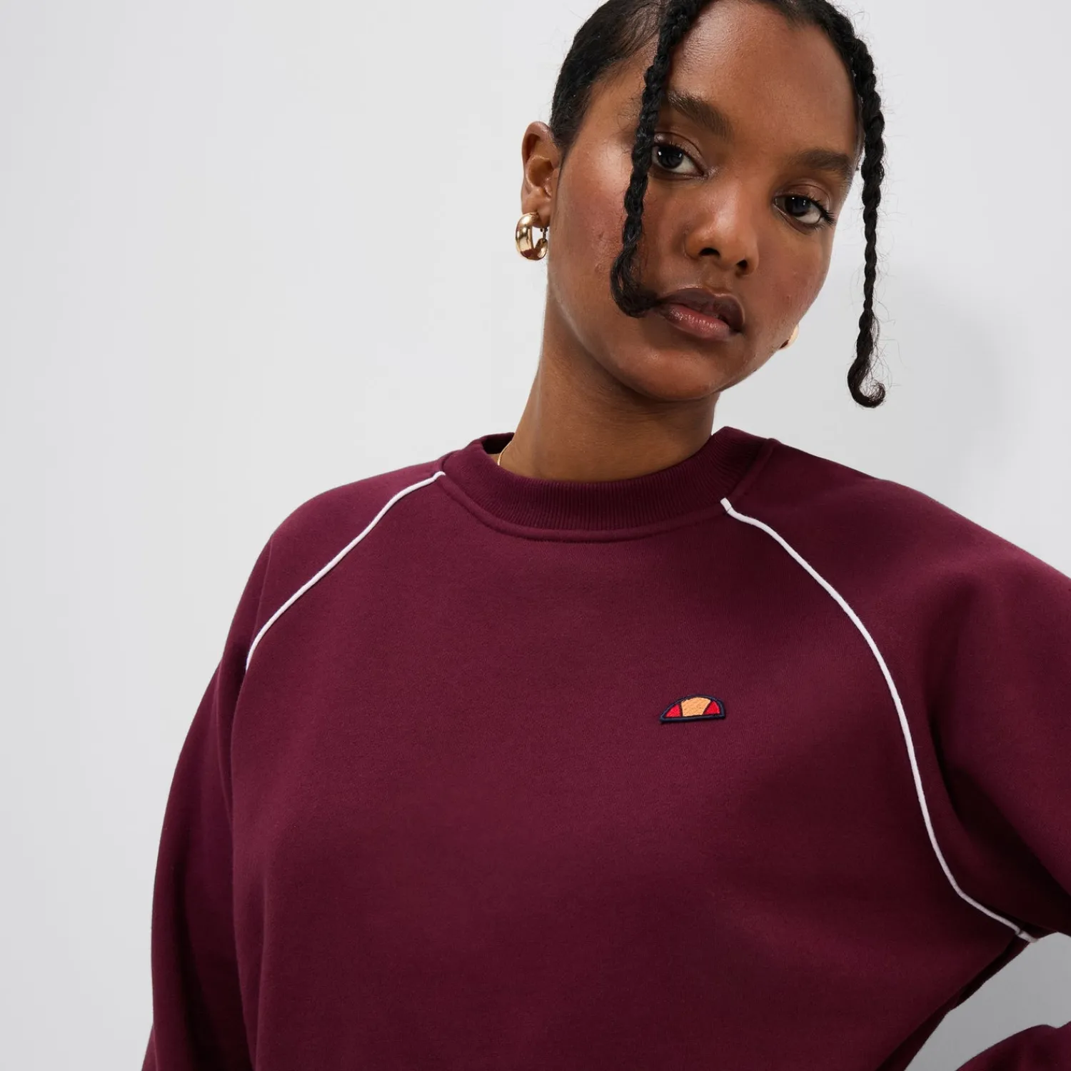 Ellesse Hoodies & Sweatshirts>Sweatshirt Serre für Damen Burgunderrot