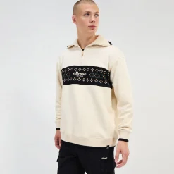 Ellesse Hoodies & Sweatshirts>Sweatshirt Sheridan für Herren mit 1/4-Reißverschluss Weiß