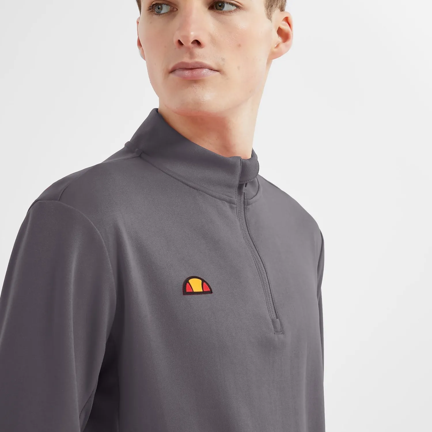 Ellesse T-shirts>Top Rolbi mit Halbreißverschluss für Herren Grau