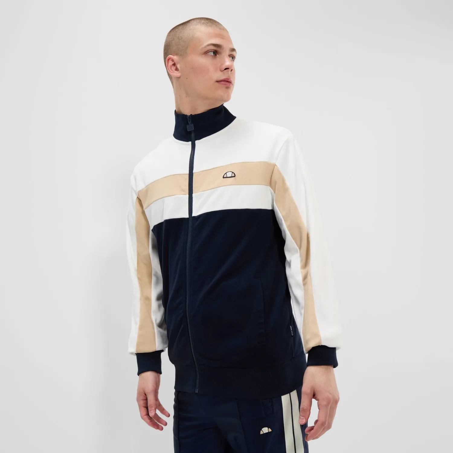 Ellesse Trainingsanzüge>Trainingsoberteil Anzios für Herren Cremeweiß/Marineblau