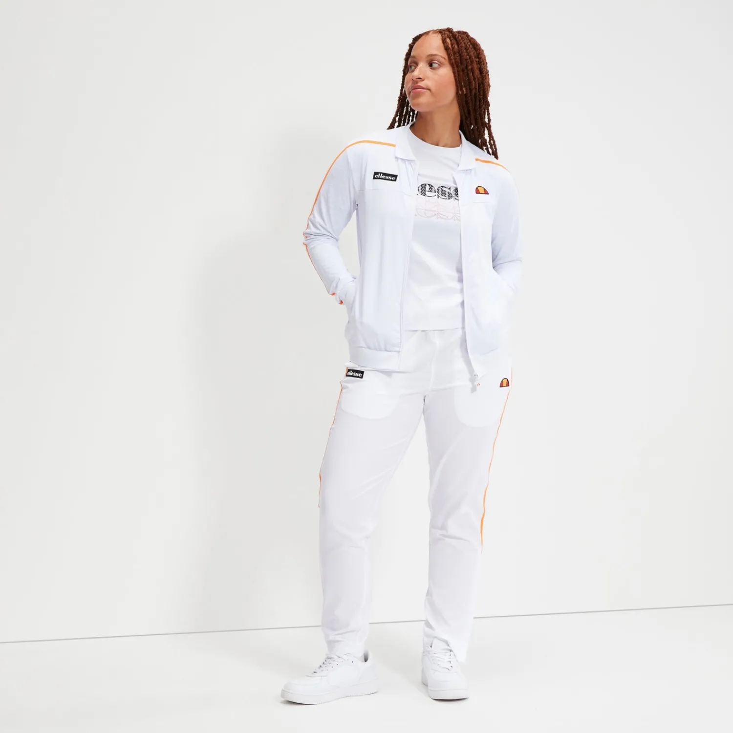 Ellesse Trainingsjacken Und Trainingsanzüge>Trainingsoberteil Pra für Damen Weiß